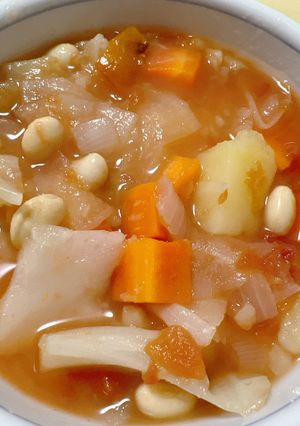 野菜たっぷりミネストローネ-レシピのメイン写真