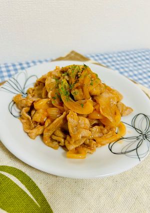 豚肉と玉ねぎのケチャップ炒め-レシピのメイン写真