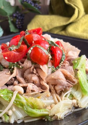 茹で豚とキャベツの中華トマトソースがけ-レシピのメイン写真