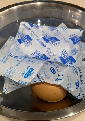 保冷剤で冷やして♪簡単温泉玉子-レシピのメイン写真