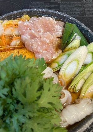 ささみの塩すき焼き 牛肉甘辛煮と生卵添え-レシピのメイン写真