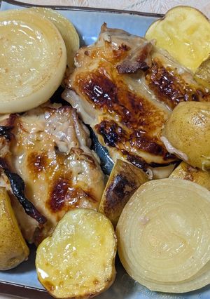 簡単★鶏もも肉のオーブン焼き(ローストチキン)-レシピのメイン写真