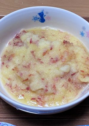 喉の痛い時、皮ごとりんごのすりおろし-レシピのメイン写真