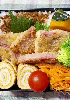 6/9ﾖｯﾁｬﾝ☆ハムカツお弁当-レシピのメイン写真