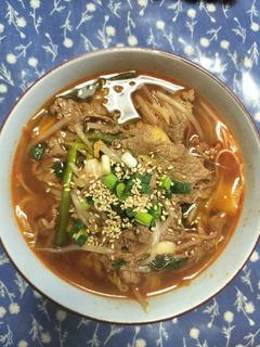 ユッケジャンスープそうめん-レシピのメイン写真