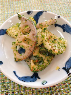 れんこんと長芋の青のりソテー-レシピのメイン写真