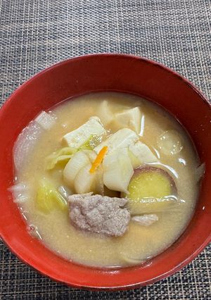 大きめ具材で大満足☆旨味凝縮の豚汁-レシピのメイン写真