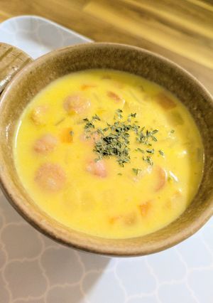 【ハロウィン】【小麦アレ対応】かぼちゃのシチュー-レシピのメイン写真