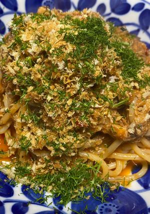サバ缶のトマトスパゲッティ-レシピのメイン写真