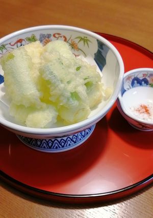 長ネギの天ぷらと一味塩-レシピのメイン写真