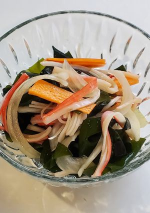 生ワカメとカニかまのポン酢和え-レシピのメイン写真