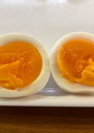 【簡単】沸いたら放置☆半熟ゆでたまご-レシピのメイン写真