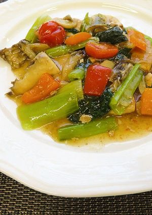 カジキと野菜のにんにく炒め-レシピのメイン写真