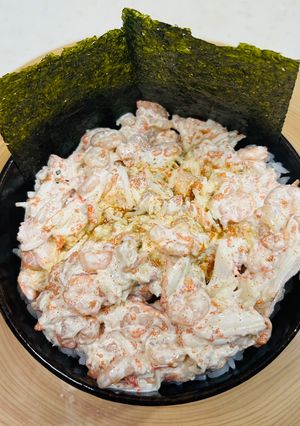 🦀セコガニ&かにかま🦐海老マヨネーズ丼-レシピのメイン写真