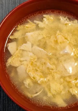 とうふとカニ缶の中華の卵スープ-レシピのメイン写真