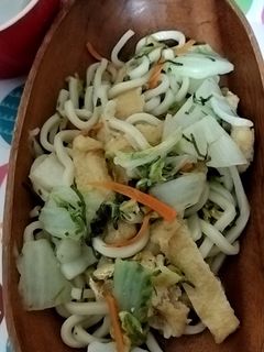 油揚げと根菜の白出汁塩焼き饂飩-レシピのメイン写真
