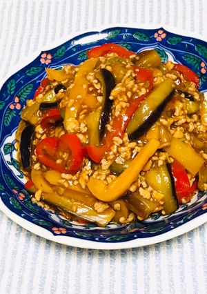【揚げない♪レンチンでヘルシー麻婆茄子】-レシピのメイン写真