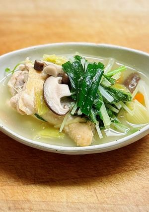 手羽元で野菜たっぷり塩麹参鶏湯鍋-レシピのメイン写真