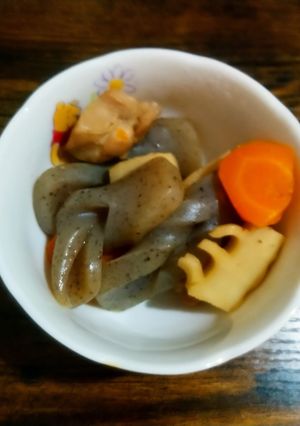 鶏もも肉と筍とこんにゃくの煮物-レシピのメイン写真