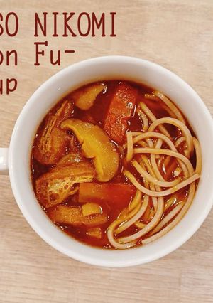 食べるスープ『味噌煮込みうどん風スープ』-レシピのメイン写真