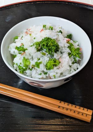 【野菜ソムリエ】花菜と桜海老の混ぜごはん-レシピのメイン写真