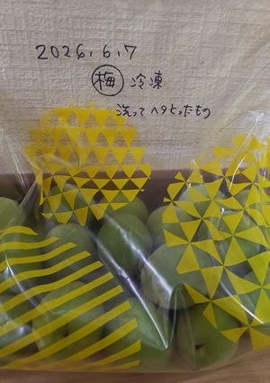 梅仕事〜冷凍梅ストック下処理✬-レシピのメイン写真