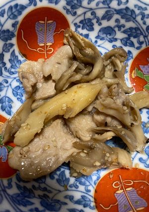 豚肉とちくわぶと舞茸の甘辛炒め-レシピのメイン写真