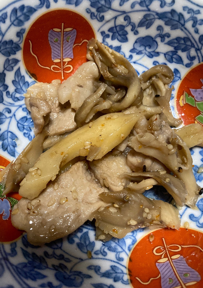 豚肉とちくわぶと舞茸の甘辛炒め-レシピのメイン写真