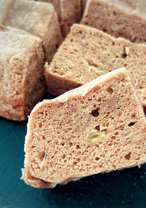 レンジで簡単米粉のバナナココア蒸しパン-レシピのメイン写真