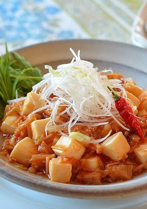 なめたけマーボー豆腐♪ローリングストック-レシピのメイン写真