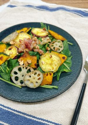 秋野菜のホットサラダ-レシピのメイン写真