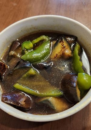 ピーマンと茄子のカレー焼き浸し-レシピのメイン写真