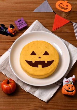 電子レンジで簡単！パンプキンチーズケーキ-レシピのメイン写真