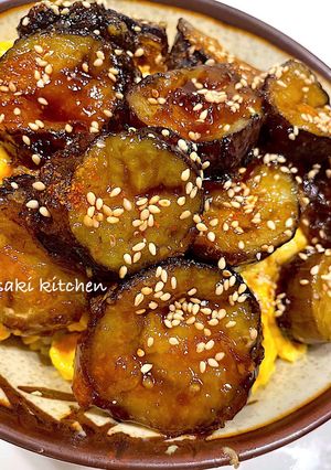 茄子の甘辛丼-レシピのメイン写真