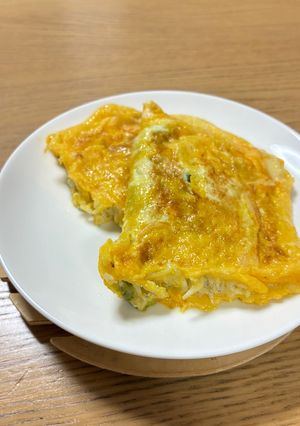 しらすとチーズのオムレツ-レシピのメイン写真