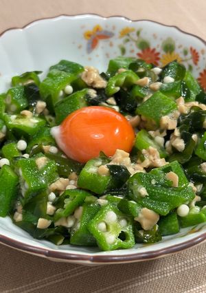 オクラと納豆とわかめのネバネバ和え♪-レシピのメイン写真