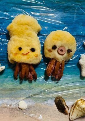 発酵なし、トースターで焼けるタコ&イカのパン-レシピのメイン写真