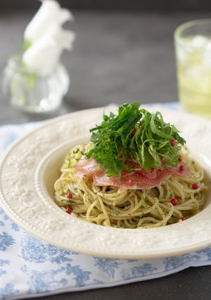 大葉香る☆大葉ジェノベーゼパスタ-レシピのメイン写真