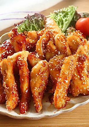 鶏むね1枚で大満足！やみつき甘辛チキン-レシピのメイン写真