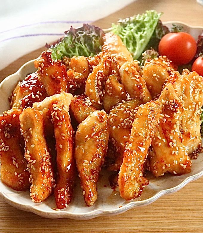 鶏むね1枚で大満足！やみつき甘辛チキン by マユミリオン