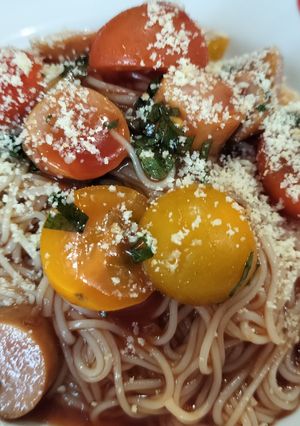 簡単！トマトそうめん！-レシピのメイン写真