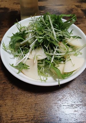 水菜ラ・フランスのサラダ-レシピのメイン写真
