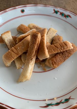 レンジdeパン耳ラスク-レシピのメイン写真