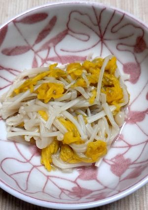 食用菊とエノキダケの酢のもの-レシピのメイン写真