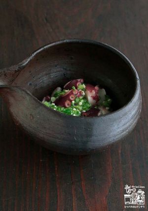 タコの叩きオクラかけ-レシピのメイン写真