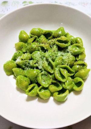 栄養満点！小松菜のクリームパスタ-レシピのメイン写真