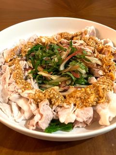 胡麻ラー油がやみつき!簡単冷しゃぶ-レシピのメイン写真