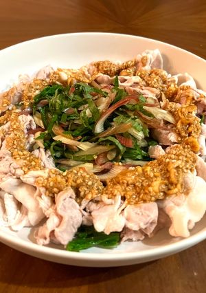 胡麻ラー油がやみつき！簡単冷しゃぶ-レシピのメイン写真