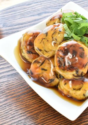 ひじきと鶏ひき肉のお月見団子-レシピのメイン写真