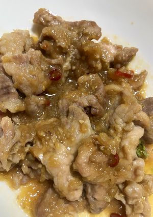 豚こまの玉ねぎ醤油タレ-レシピのメイン写真